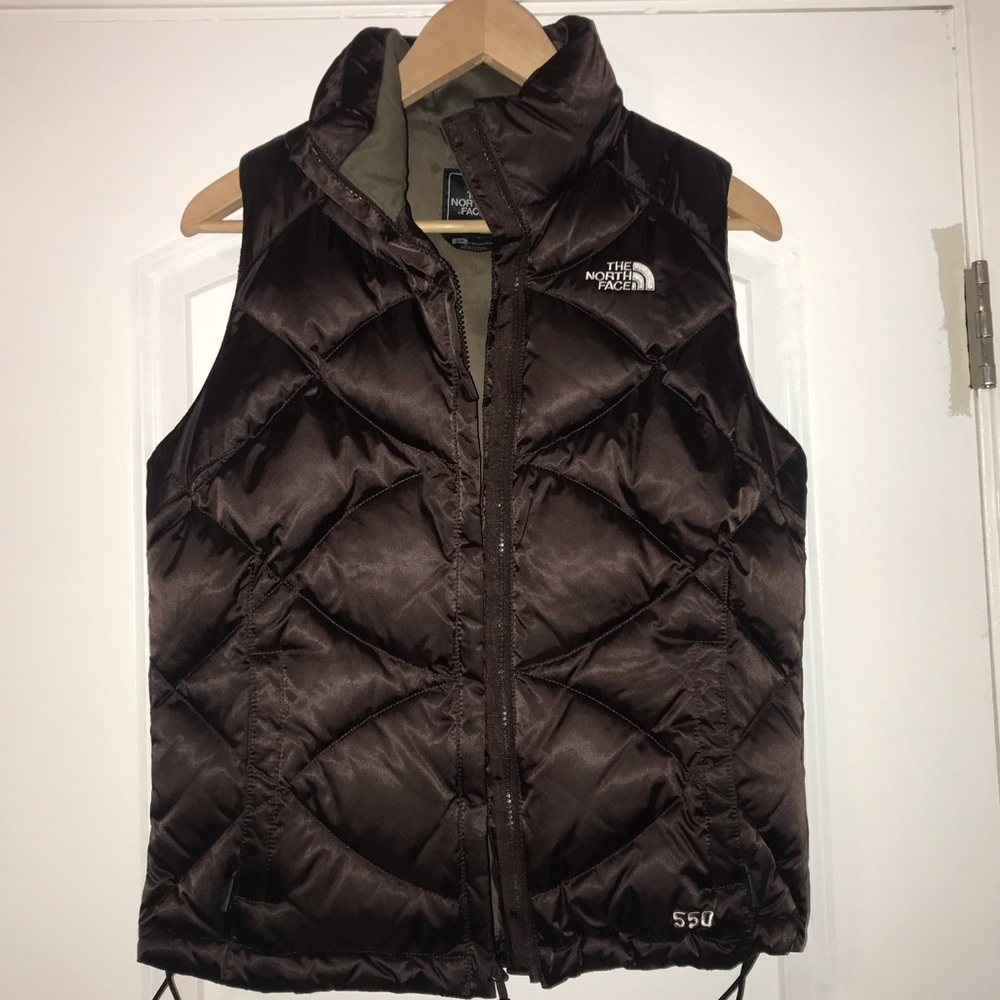 The North Face Down Vest 550 - Brown - Size Small